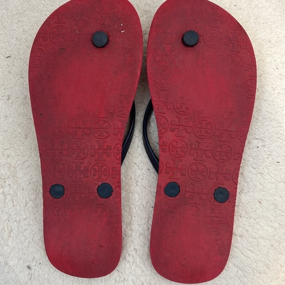Tory Burch Red and navy blue Sandals size 7. - Picture 8 of 10